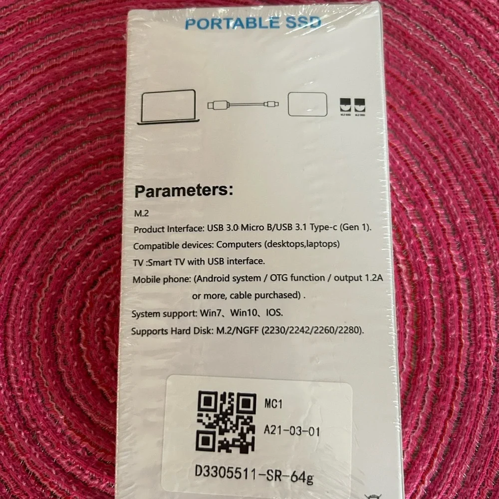 SHL-R320 Silver Portable SSD - 500GB